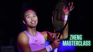 Flawless Zheng outclasses Paolini to move into WTA Finals semis