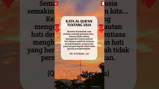 Kata Al-Quran Tentang Usia. #quotes #shorts #islamic