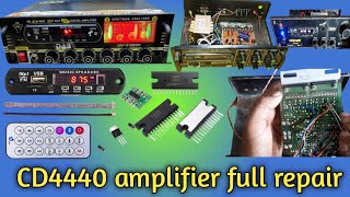 4440 IC full wiring and a to z connection||4440 ic amplifier wiring||4440 Double ic amplifier repair