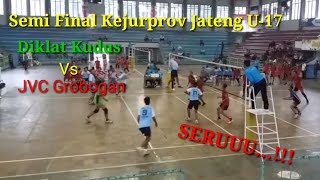 KEJURPROV BOLA VOLI JATENG 2017 U-17_Putra ;Diklat KUDUS Vs JVC Grobogan.