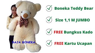 Boneka Beruang Teddy Bear Jumbo Super 1,1 Meter