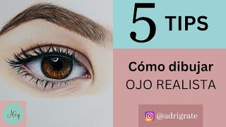 5 Tips para dibujar ojo realista con lápices de colores