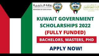 Kuwait Scholarships 2022 | Fully Funded