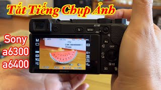 Cách Tắt Tiếng chụp ảnh trên máy ảnh Sony a6400 đơn giản