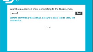 Guru Teach Server Connection Error