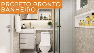 Banheiro planejado para apartamento pequeno │521