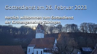 Gottesdienst am 26. Februar 2023