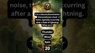 Loud Mystery: Can You Name This Natural Phenomenon? 🌩️ #shorts #riddles #nature #brainteasers