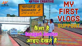 🥀My First Vlogs on Saraigarh Junction. //  Saraigarh Junction Foundation Vlogs. // Artish Creative.