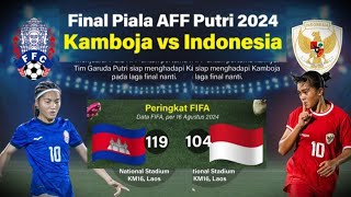 Timnas Putri Indonesia vs Kamboja di Final Piala AFF 2024 ASEAN Cup