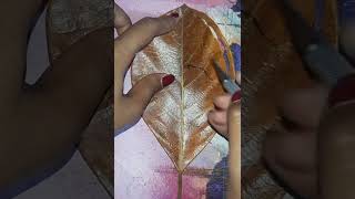 ||leaf cutting art||leaf art|| #shortvideo #leaf #karabi #viralvideo#jesus christ#viral#