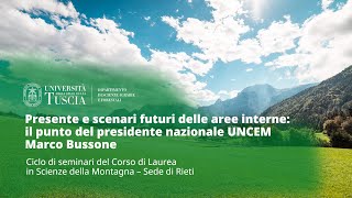 🖥️ WEBINAR | PRESENTE E SCENARI FUTURI DELLE AREE INTERNE