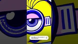 Asking AI for a racy Minion in the pop art style of Roy Lichenstein. #ai #art #short