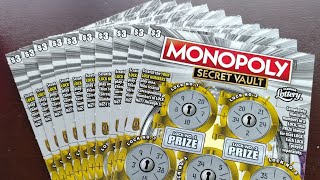 New $3 Monopoly secret vault! 10 in a row!