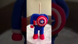 Figura en Fondant | Capitan America en Fondant ❤️💙