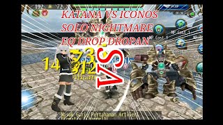 Iconos nightmare vs Katana | Solo nm Zentei mode ,battle santuy