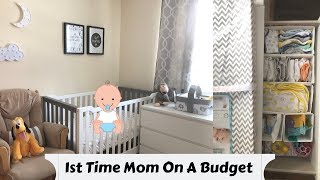 FULL NURSERY TOUR | STAYING ON A BUDGET & NURSERY ORGANIZATION