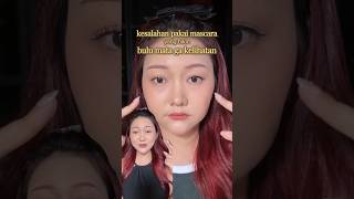 Kesalahan pakai mascara yang bikin bulu mata tenggelam #makeuptutorial #makeupgampang #belajarmakeup