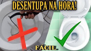 Como desentupir privada ou vaso sanitário em 30 segundos  Super rápido sem sofrer, manual do mundo