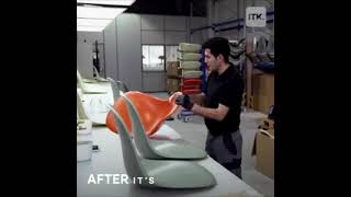 How Fiberglass chairs are made in the factory