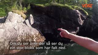 Grottebading med Ivar (80) i Drakeholo // Cave swimming in Voss with Ivar (80)