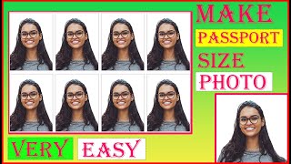 How To Make Passport Size Photo In Photoshop || How To Create Passport Size Photo