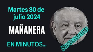 💩🐣👶 AMLITO | Mañanera *Martes 30 de julio 2024* | El gansito veloz 3:02 a 1:49.