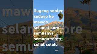 Sugeng sonten lur #kaliangkrik #sumbingviakaliangkrik