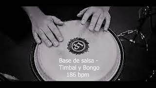 PERCUSION (Base de Salsa) bpm 186 timbal, bongo y guiro (uso libre)