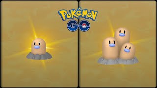 Pokemon Go: Evolving Shiny Diglett into Shiny Dugtrio