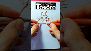 Dibujo TOTORO a 2 manos. #videoshorts #drawing #manga #anime #shorts  #art #dibujo #dibujo #totoro