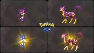 Pokemon Go: Evolving Normal & Shiny Purrloin into Normal & Shiny Liepard