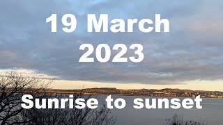 Sunrise to sunset on 19 March 2023 | 4K | Timelapse