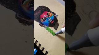 Pushparaj Glows with Alcohol Markers #shorts #youtubeshorts #pushpa2 #pushparaj