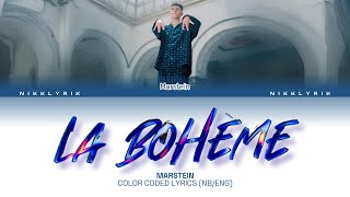 Marstein 'La Bohème' [Color Coded Lyrics NB/Eng][Fargekodede Tekster NB/Eng]