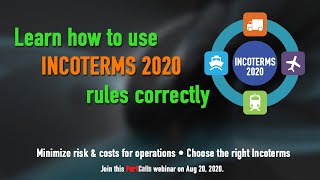 Webinar: Understanding Incoterms 2020