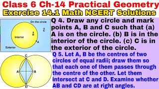 Class 6 Ex 14.1 Q 4 | Q 5 | Practical Geometry | Chapter 14 | Exercise 14.1 | Math NCERT Solutions