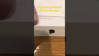 Copy Seal Detected(identify iPhone's copy seal)