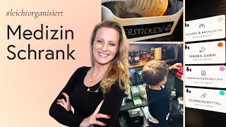 Medizinschrank einrichten und organisieren DIY