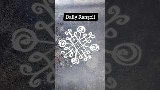 Simple Daily Rangoli 🤩🤩 #shorts #youtubeshorts