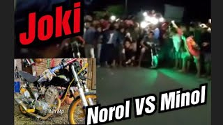 Balapan motor drag megapro vs gl - joki norol dan minol