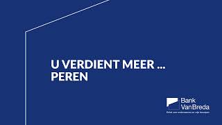 Bank Van Breda - U verdient meer ... Peren