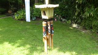 Toppori Bamboo Wind Chime with Oriental Flower