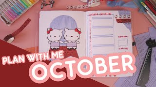 Plan With Me 👻 The Shining / Hello Kitty 👻 October 2022 Bullet Journal Setup - Archer & Olive B5