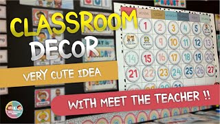 DIY Classroom Decoration Ideas Setting Up 2022-2023 For Back to School | Boho Rainbow Theme