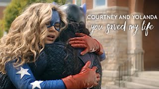 Courtney and Yolanda || You saved my life [+1x13]