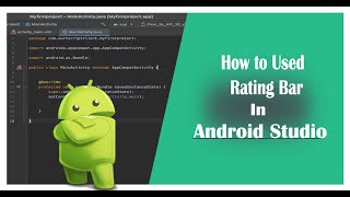 How to Implement Rating Bar in Android Studio