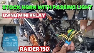 Paano magkabit ng Stock Horn with Passing Light (SUZUKI RAIDER 150)