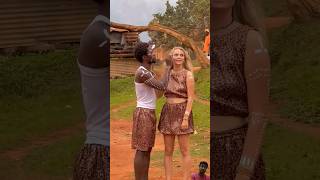 I drew her face in African Paint 🎨 || #shorts #viral #trending #love #couple