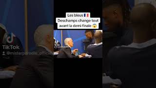 Bleus 🇫🇷 : Deschamps change tout! 🤣#football #humour #parodie #mbappe #griezmann #euro2024 #drole